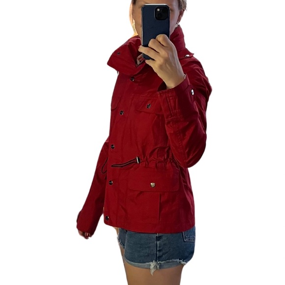 Burberry Red Utility Jacket (Size: S) - Picture 12 of 12